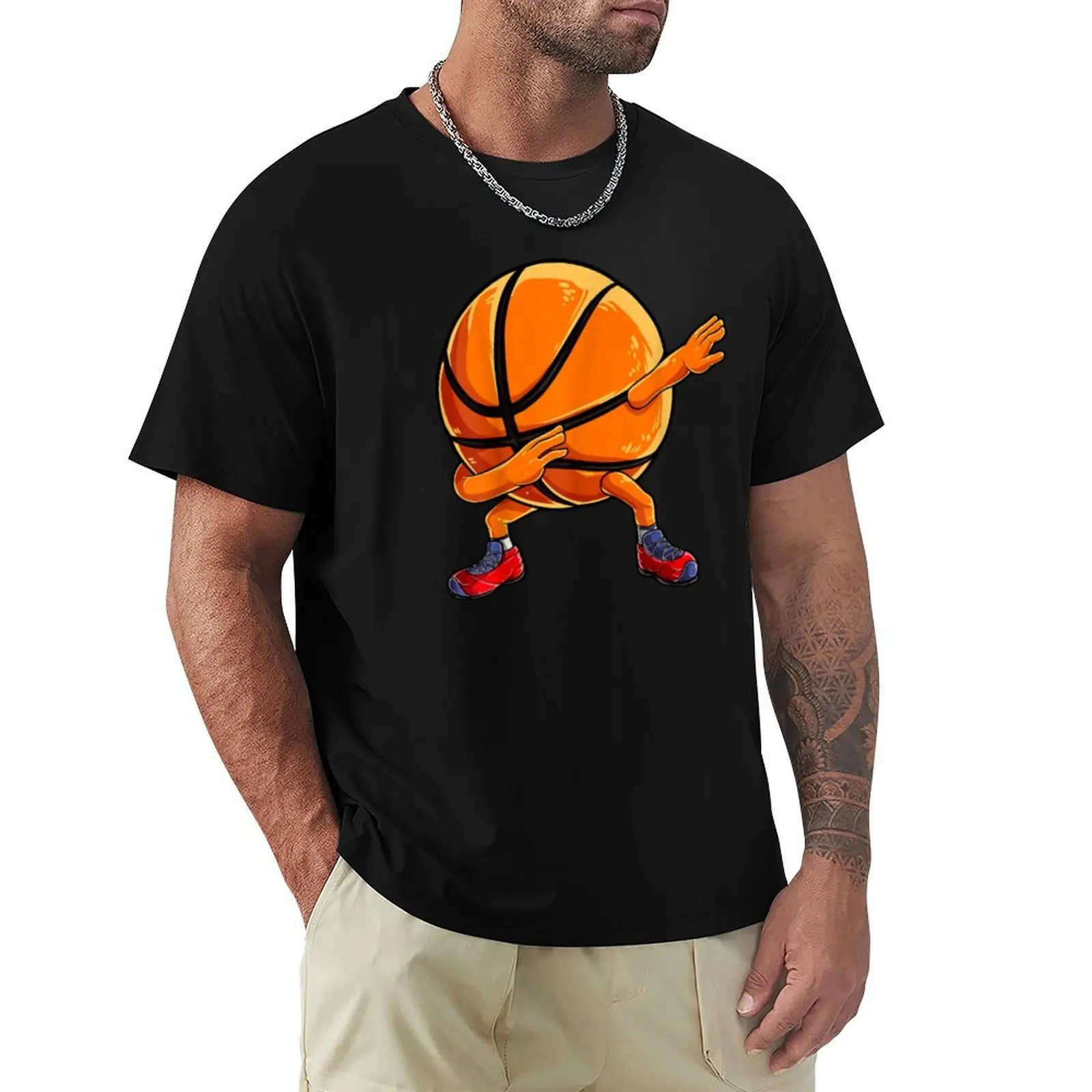 Basketball dabbing T-Shirt summer top tees Men's t-shirts