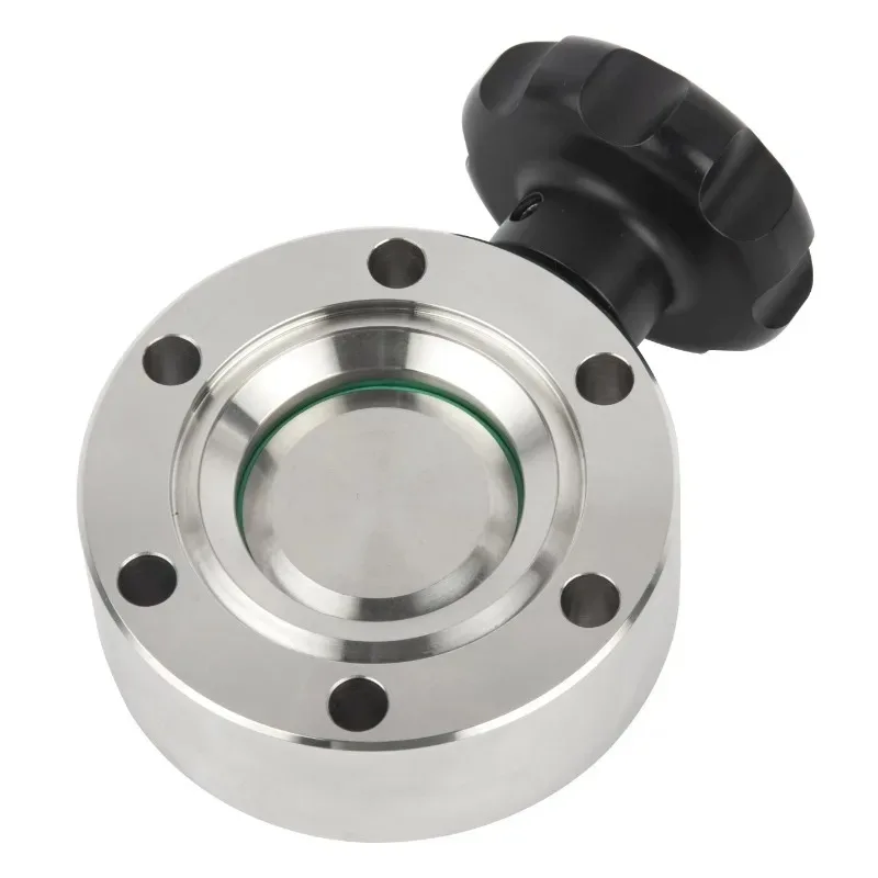 2026 CF35 High Vacuum Stainless Steel Butterfly Valve Manual Operation FKM OEM ODM Control Structure Compact W1 Aluminum Handwhe