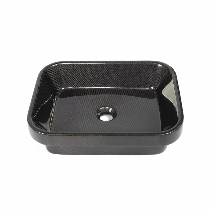 Full Carbon Fiber Rectangular Wash Basin High-End Bathroom Consistent Quality High Strength