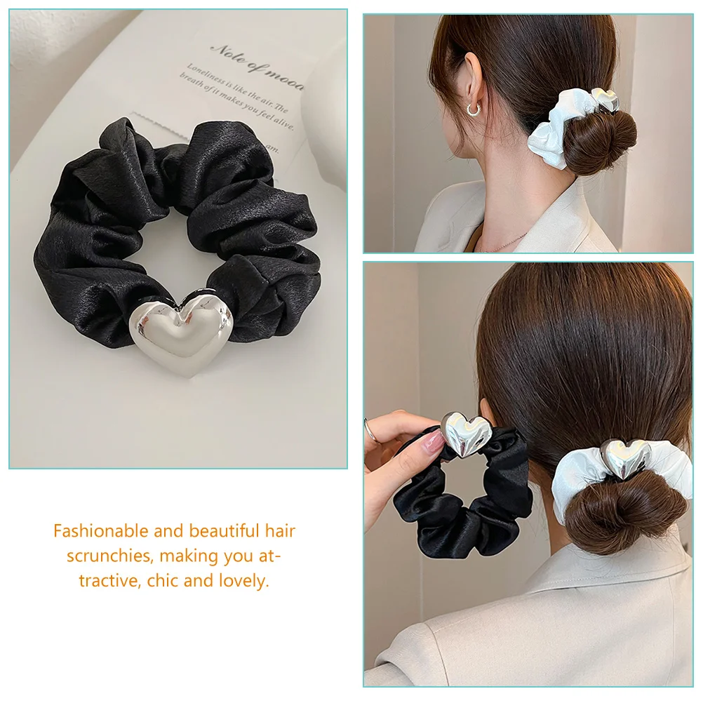 

4pcs Shaped Scrunchies Elastic Hair Ties for Girls Ponytail Holders Hair Accessories Daily Use Scrunchies For Women Parties