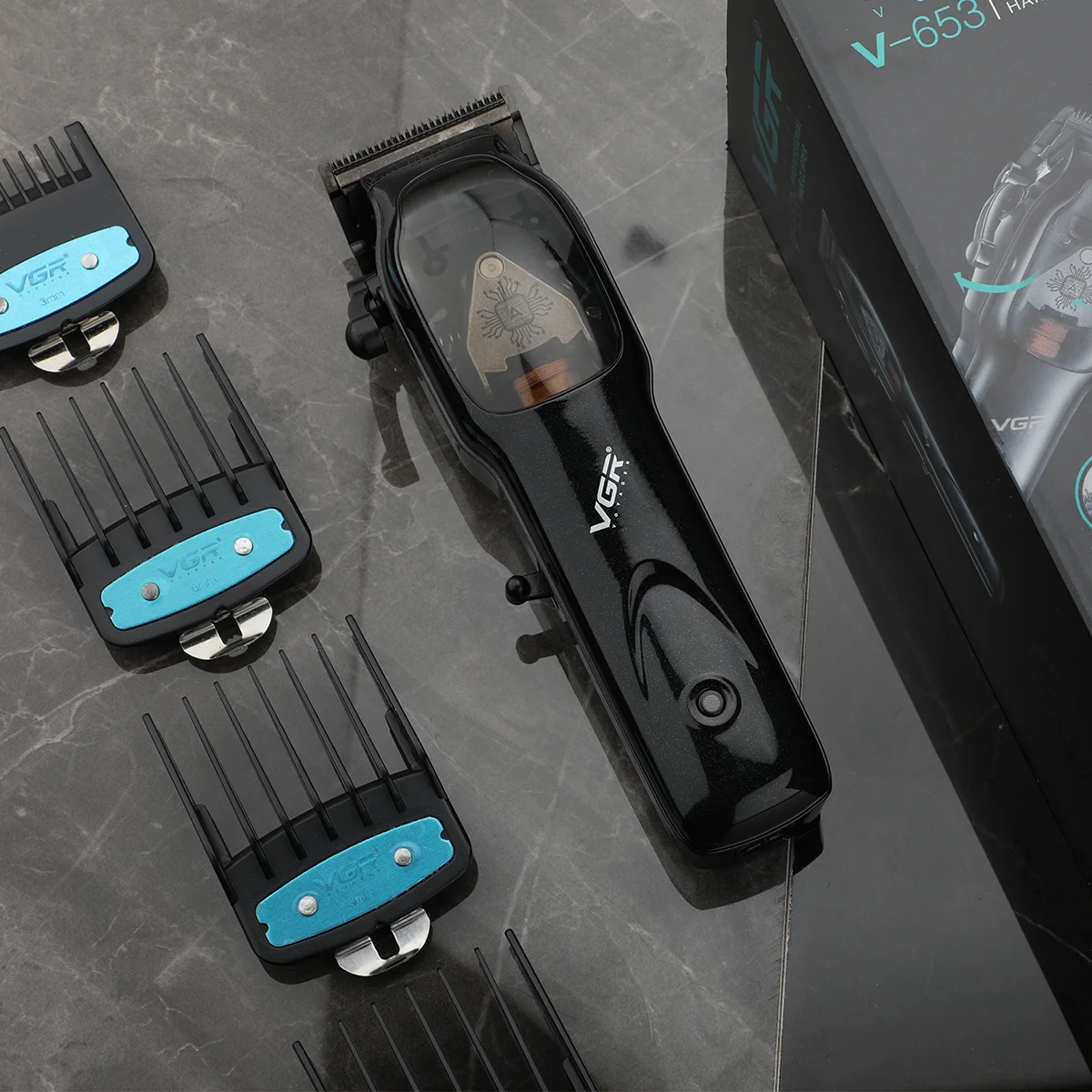 

V-653 9000 об/мин Беспроводная машинка для стрижки волос Профессиональный триммер для волос Регулируемая машинка для стрижки волос Парикмахерская машинка для стрижки волос