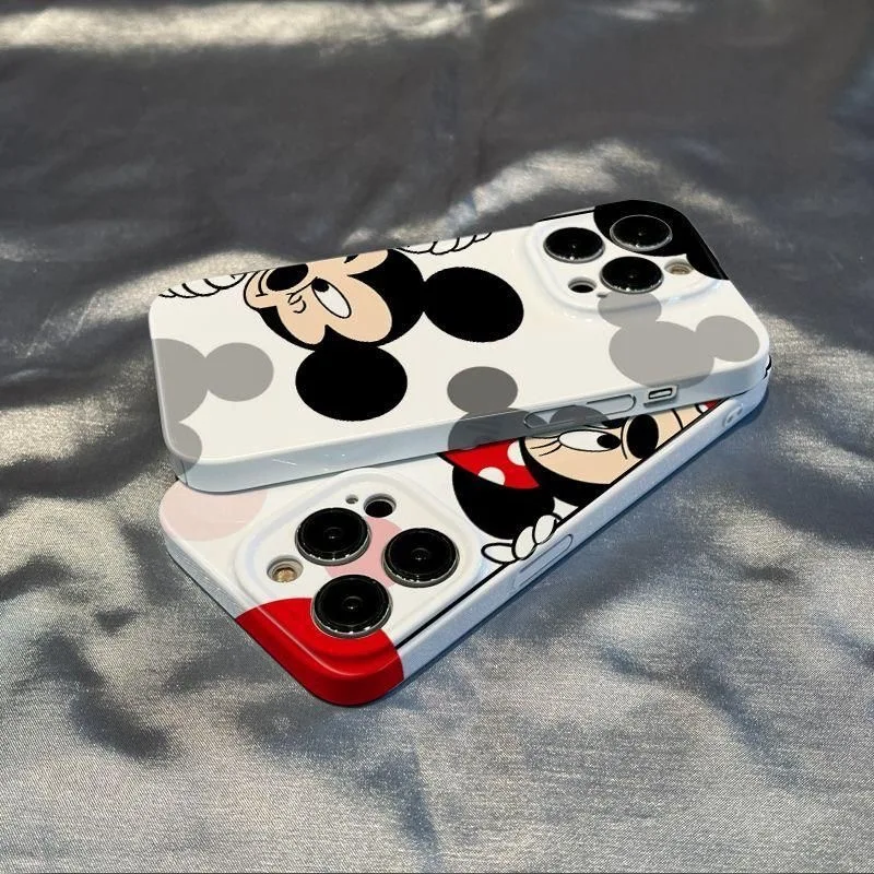 

Couple Mickey and Minnie Phone Case for OPPO A5 A7 A9 A15 A16 A17 A31 A36 A55 A57 A76 A78 A92 A93 A94 4G 5G Glossy HD Hard PC