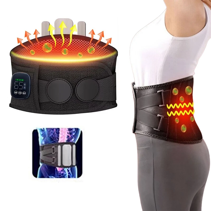 Self-heating belt Waist support Heating vibration Waist massage belt Pain relief Heating belt