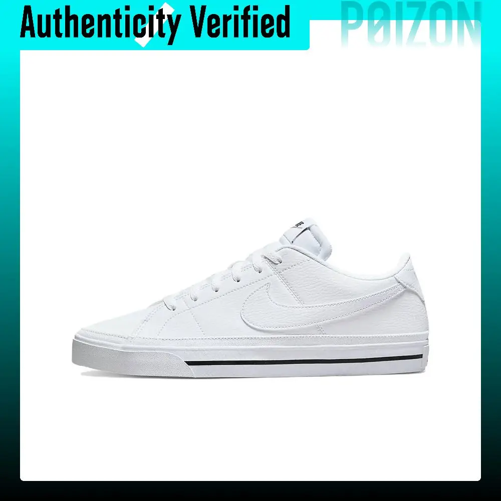 Nike Court Legacy Versatile Low top Skateboard Shoes Men's White Recyclable Material DH3162-101
