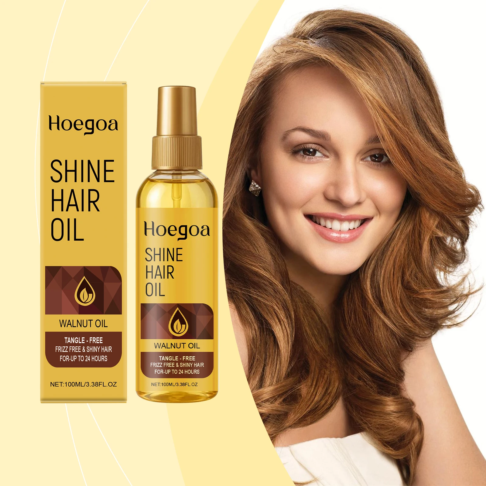 Natural Walnut Oil Promotes Healthy Hair Thickens and Extends Massage Pure Moisturizing Oil For Hair
