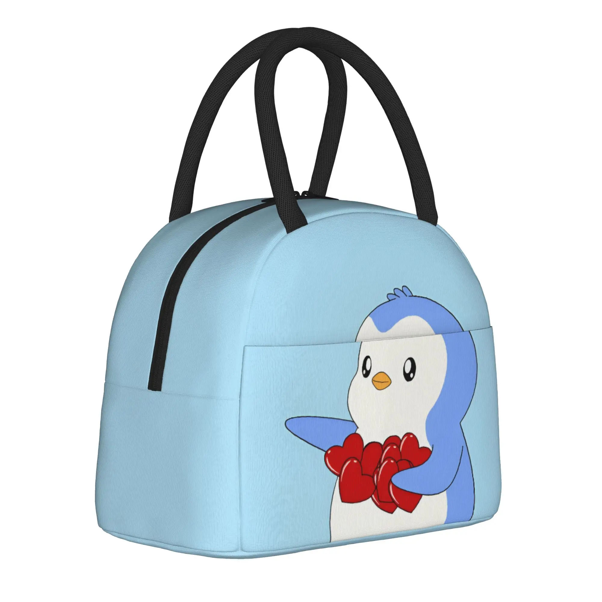 P-Pudgy Penguin Insulated Lunch Bags Cooler Bag Reusable,Lunch Container CUTE Penguin  Portable Tote Lunch Box Food Handbags