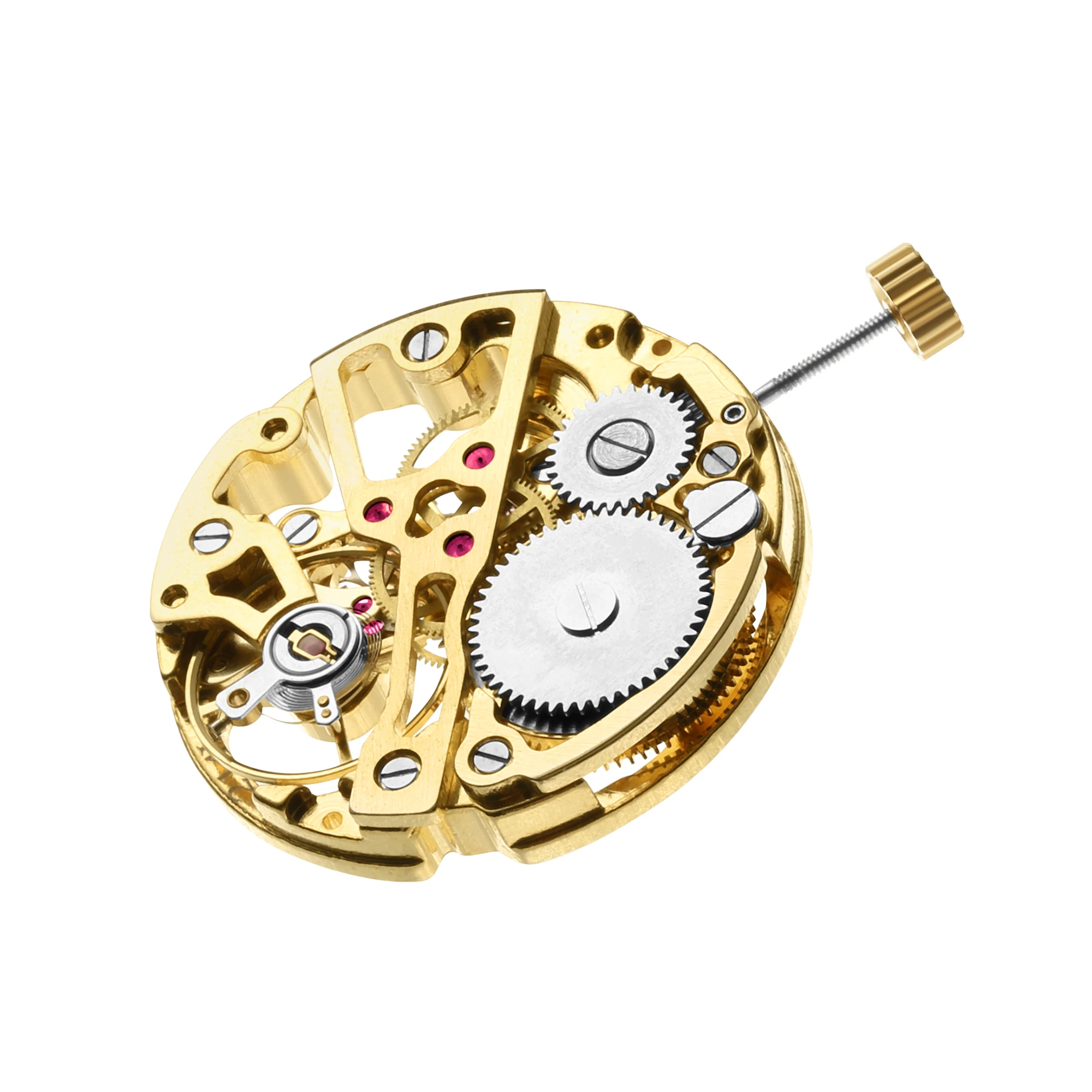 Skeleton Gold-Plated Movement Accessories Clock Tool 7120 Automatic Mechanical Clock Movement Watch Accessories Replace 2022 New