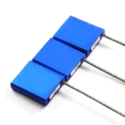 10pcs Wire Lead Seal 30cm Length Aluminum Alloys Lock Body Metal Security Seals Padlock for Container Truck Sealing