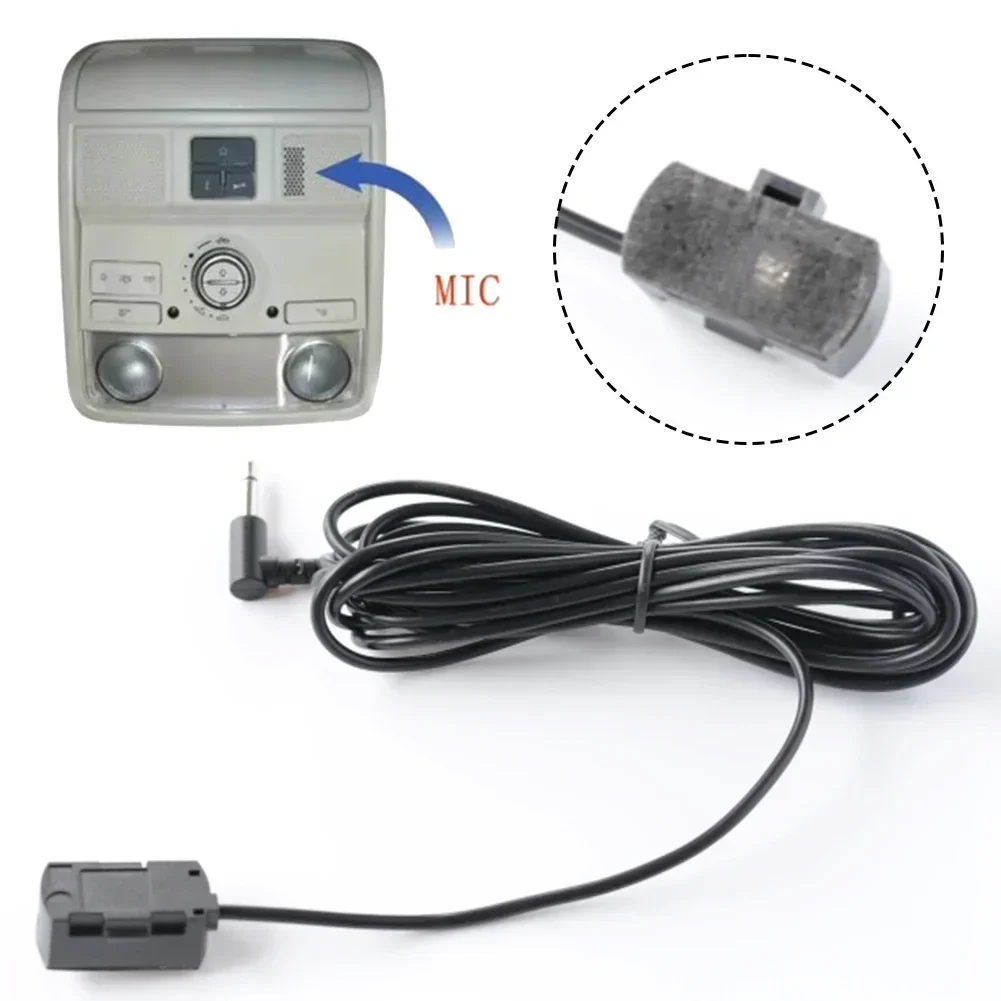 Car Audio Microphone 3.5mm Clip Jack-Plug Mic Stereo Wired External Microphone For For VW-Golf-Passat-Tiguan Seat-Skoda view 3