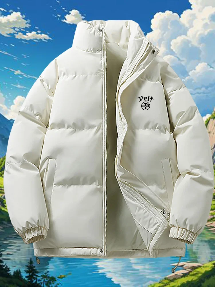 New Men's Parkas Warm Basic Style Casual Jackets Thicken Winter Coat Puffer Jacket Solid Color Outwear Men's Clothing