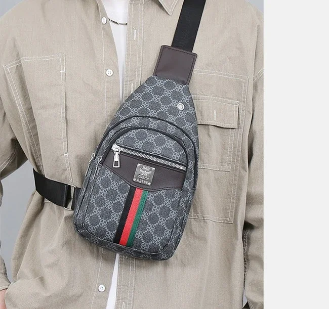 Universelle Multifunktionale Umhängetasche für Herren/Damen, Schulter-Crossover-Brusttasche, lässige Handtasche mit Kopfhörerfach – Detail 17