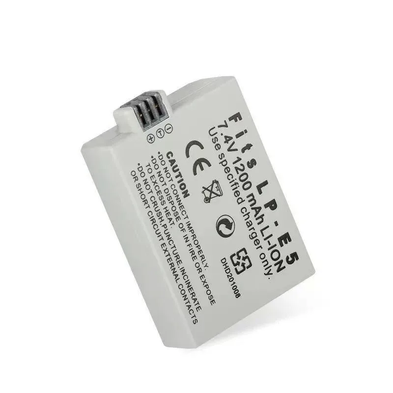 7.4V 1200mAh LP-E5 Camera Battery for CANON  EOS 450D 500D 1000D 2000D LP-E5 Battery Charger