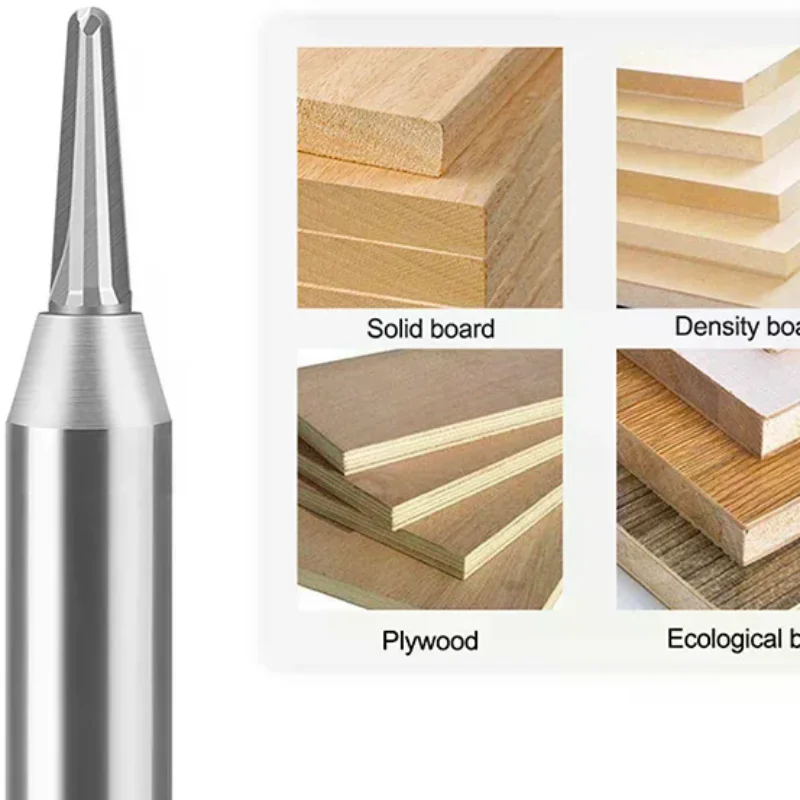 TCT V-Groove Round Bottom Cutter Woodworking Arc Groove Processing Tool For Bending & Milling TCT Round Bottom Cutter