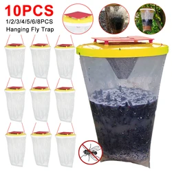 1-10PCS Fly Trap Hanging Fly Catcher Non-toxic Fly Lure Bag Pest Trap With Bait Insect Bug Killer Garden Hanging Flycatcher