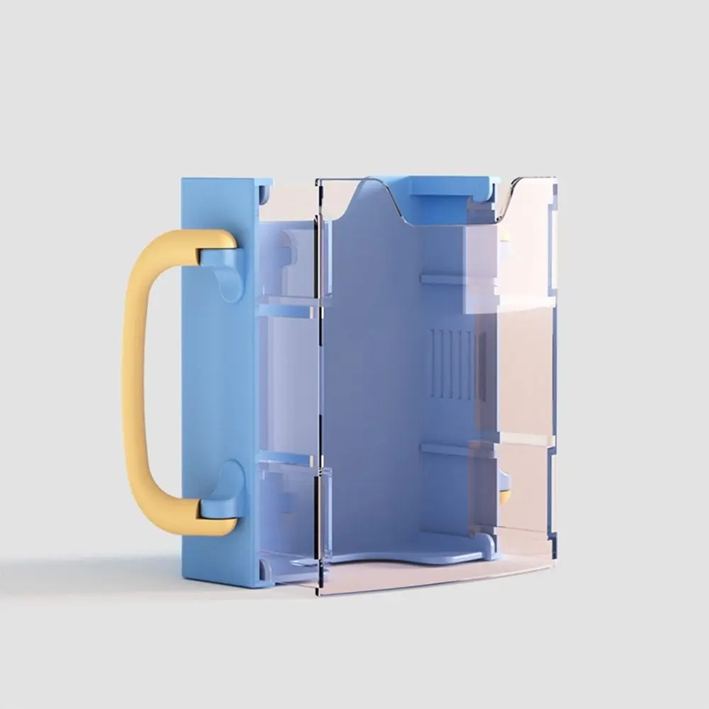 

Practical Milk Box Kids Juice Box Holder Food Storage Adjustable Handles Water Cup Tool Self-Help Drinking Storage Box Baby