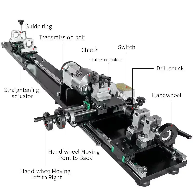 Professional Billiard Club Lathe Monorail Head Repair Machine for Snooker Cue Tip Maintenance Tool Accurate Pool Stick