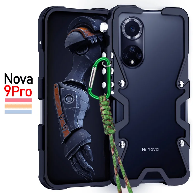 

Armor Screw Metal Frame Shockproof Cover For Huawei Nova 9 SE / Nova 9 Pro / Nova 9 Aluminium Bumper Cases Fundas