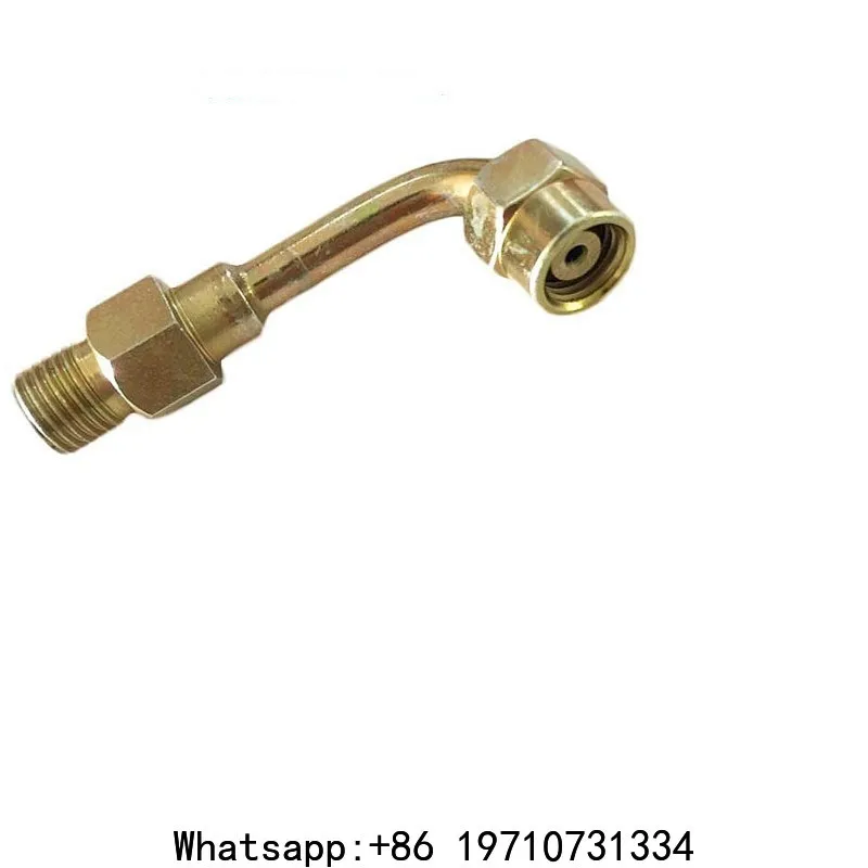 2pcs Fuel injection common rail test bench adapter fitting elbow M14-12 M14-14