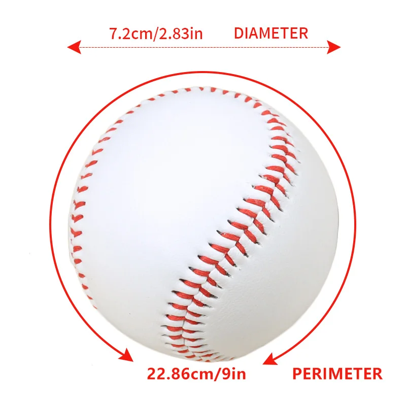 Pack of 12 9 Inch Hardwood Core Baseballs 9 Inch Soft Rubber Core Baseballs Throwing Training Wood Chip Hard Solid Baseballs