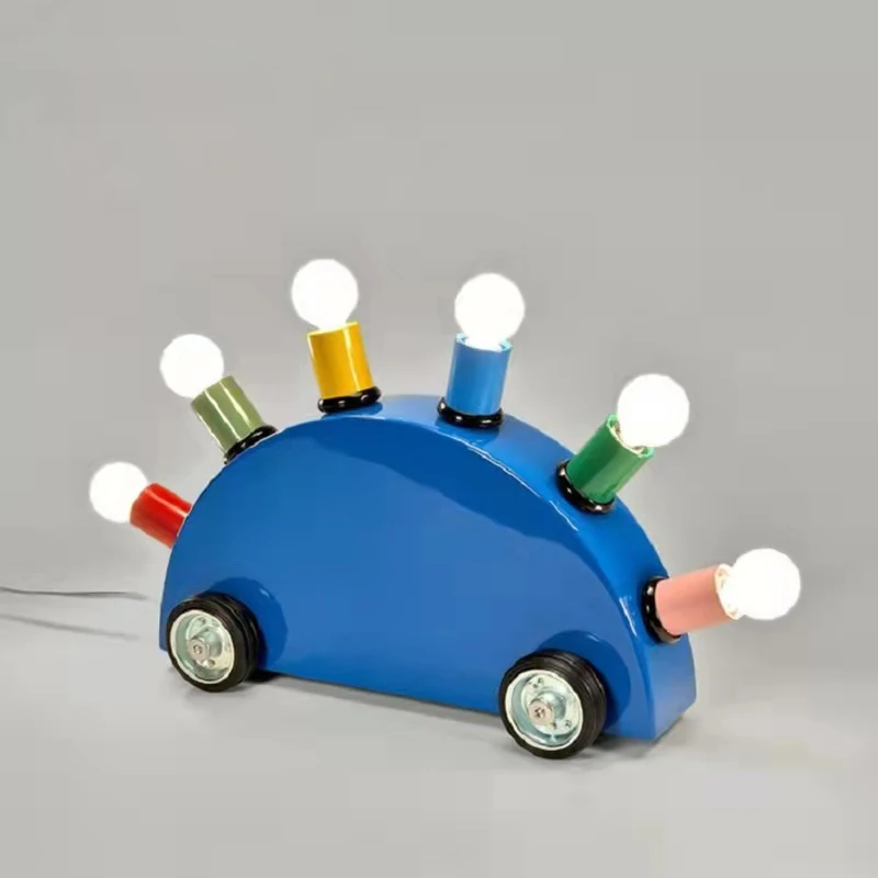 Table lamp Children's cartoon car ornaments lighting classic