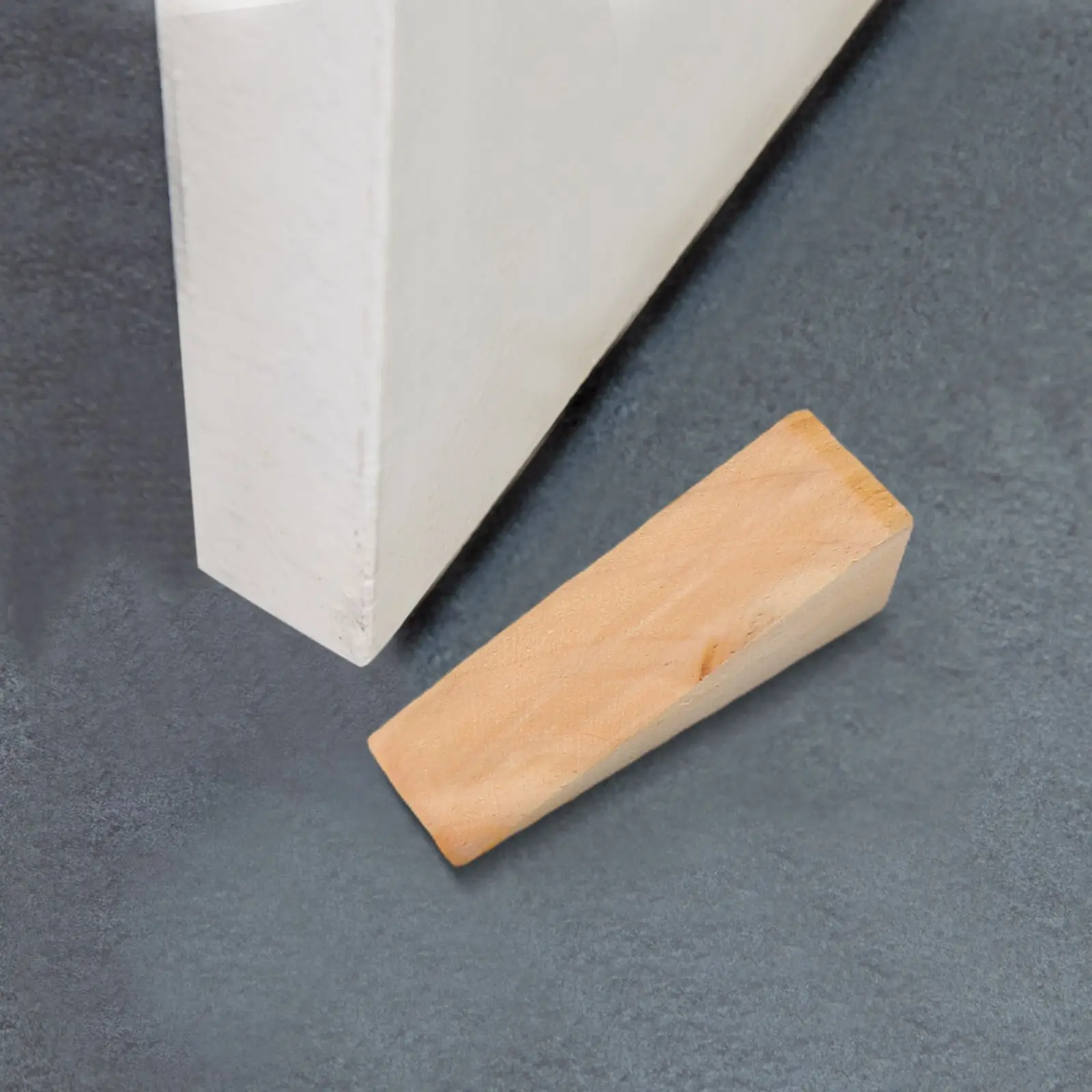 10 Pcs Wooden Wedge Door Stop Anti-collision Protector Chock Stopper Security Triangle