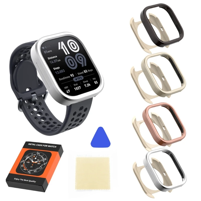 

Premium Metal Case Housing For Bip 6 Smartwatch Antiscratch Corrosion Resistant