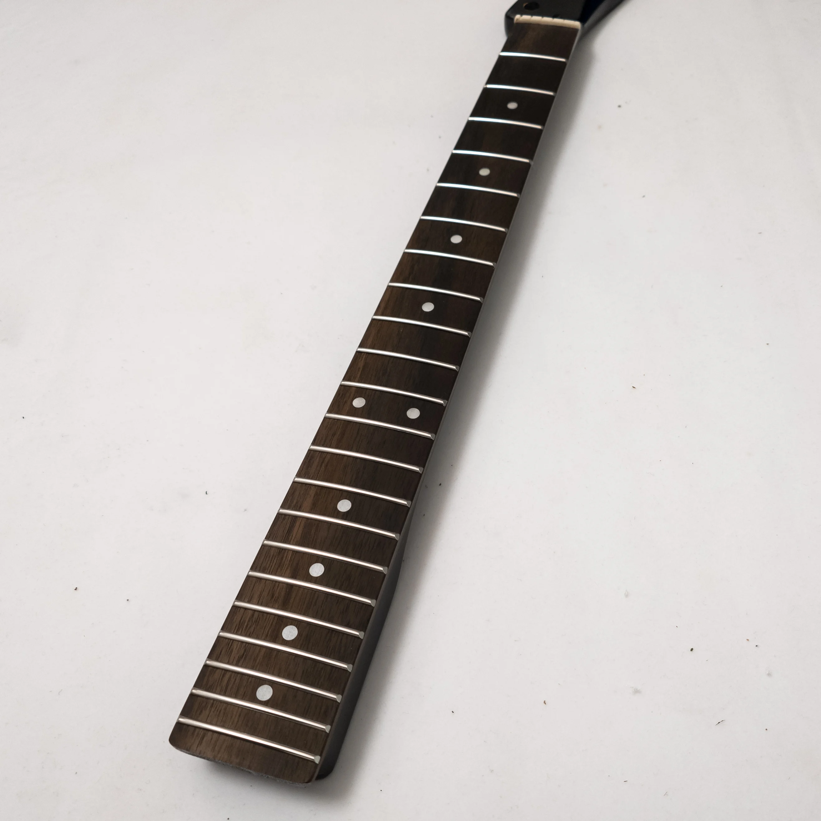 

Black Guitar Neck 22 Frets Rosewood Fingerboard Bone Nut Modern C Left handed Version