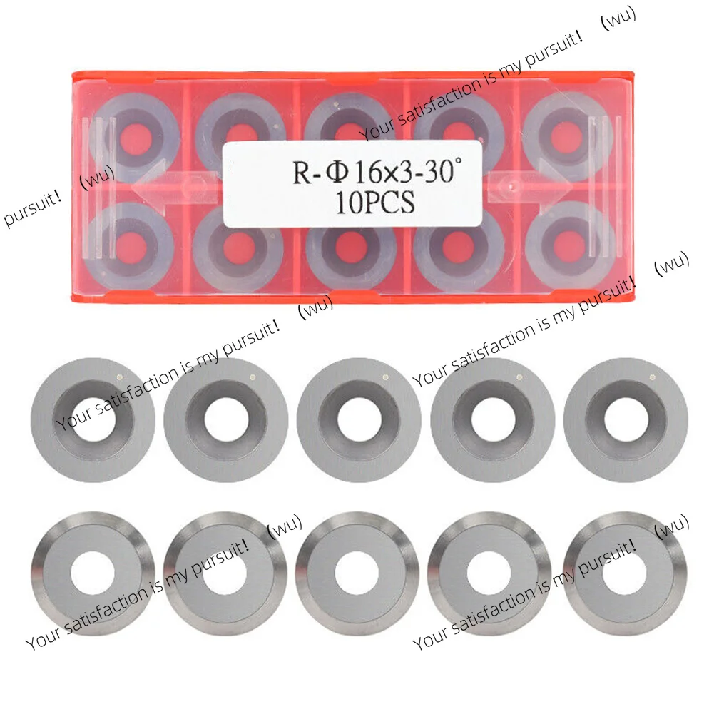 16mm Turning Insert Round Silver Solid Carbide Tool For DIY Wood Turning Indexable 30° Cutting Angle Practical