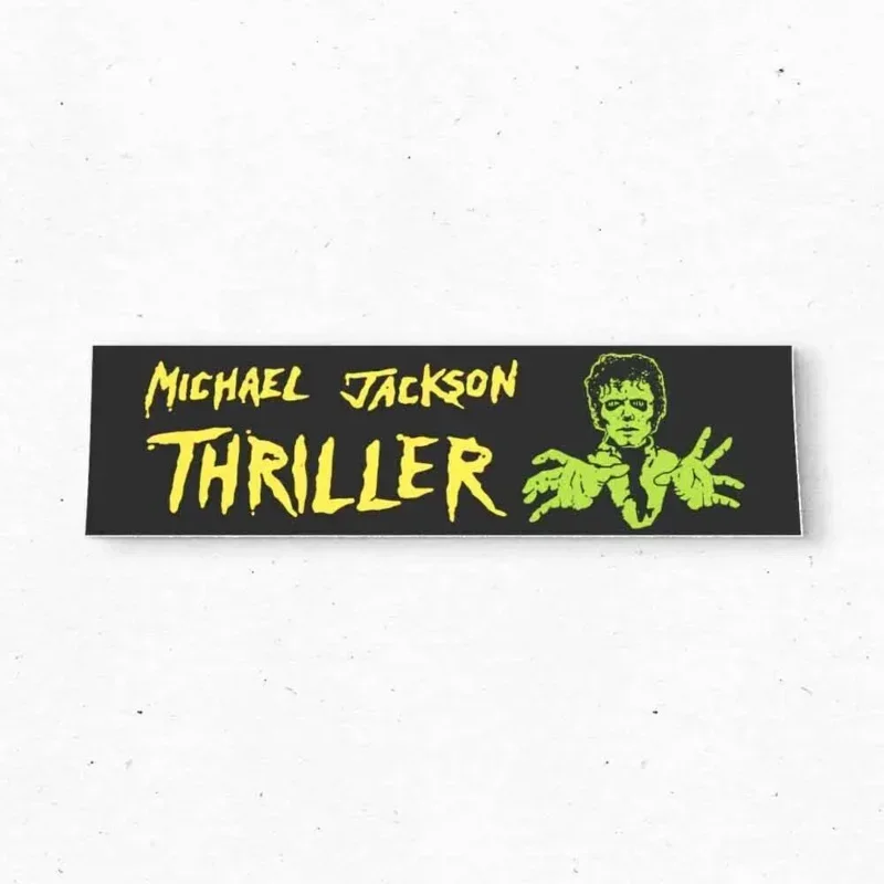 Michael Jackson purchased bumper sticker-music vintage style Jacko decal 80s-bumper stickers-car stickers