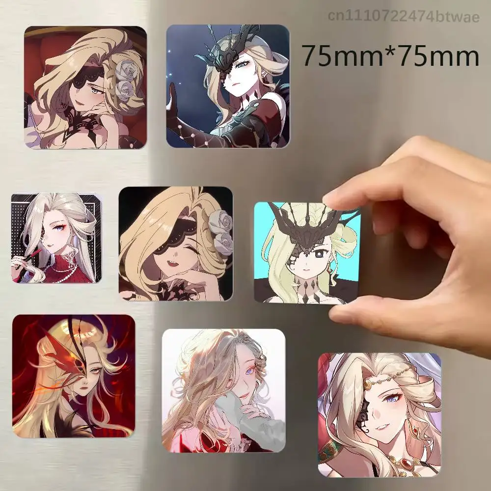 Genshin Impact La Signora Rosalyne Refrigerator Magnet Square Stickers Can Be Used To Personalize Are Ideal Keepsakes Or Gifts