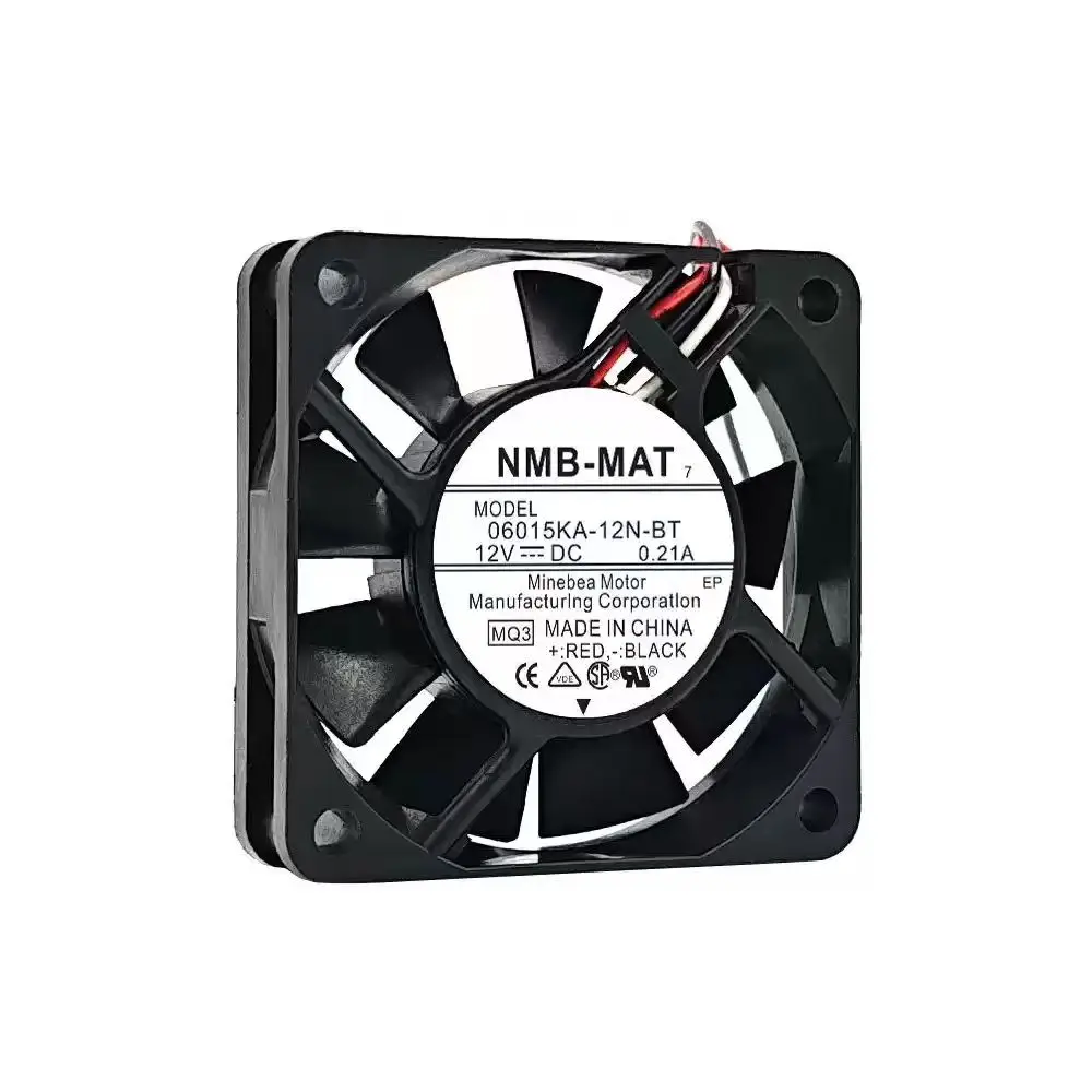 SLIDER 06015KA-12N-BT DC 12V 0.21A 6015 Cooling Fan, 60x60x15mm Dual Ball Bearing PC Inverter Server Ultra Thin Axial Fan