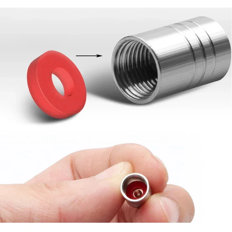 4 قطعة عجلة السيارة الإطارات صمام قبعات الهواء الجذعية يغطي ل داسيا داستر لوجان الربيع سانديرو Stepway Dokker Lodgy عداء ببطء MCV #5