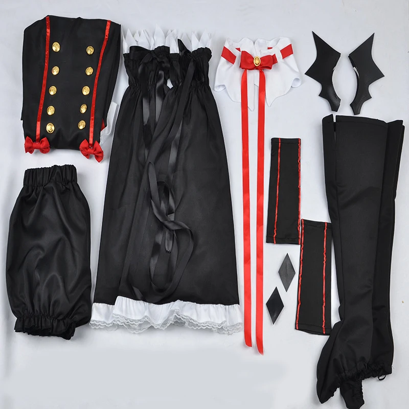 Costume de cosplay Seraph of the End Krul Tepes – Uniforme et perruque, costume d'Halloween de style chinois anime / Opulent Splendor