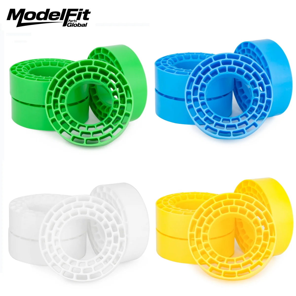 4PCS 1.55 Inch Waterproof Silicone Rubber Tires Insert Foam Replacement Accessories For 95-97mm RC Crawler Wheels Upgrade Parts