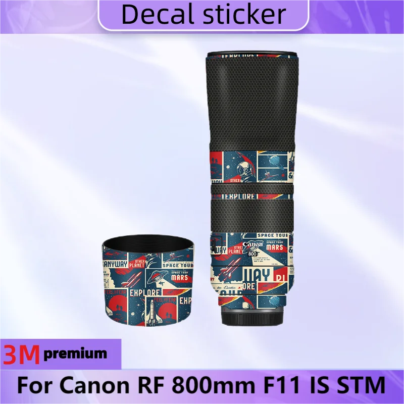 For Canon RF 800mm F11 IS STM Lens Sticker Protective Skin Decal Vinyl Wrap Film Anti-Scratch Protector Coat RF800 800 11 F/11