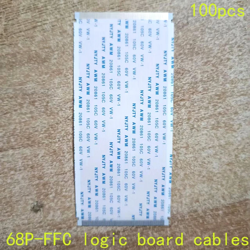 

100 pieces of 68P logic board cables on the same plane 0.5MM spacing, interface position width 38MM, length 100MM