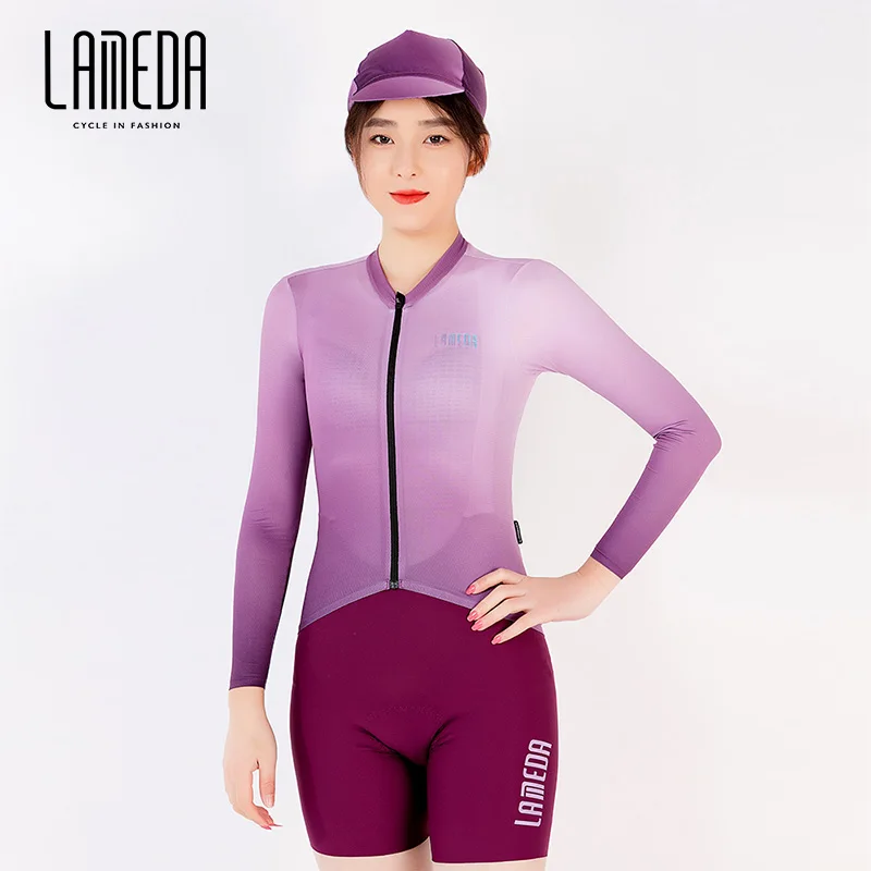 LAMEDA spring and summer women\'s cycling wear long-sleeved short-sleeved highway mountain cycling clothing and equipment