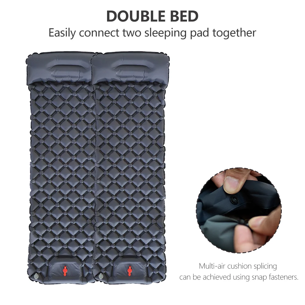 TARKA Spliceable Camping Inflatable Mattress, Self Inflating Air Cushion Bed Sleeping Pad, Upgraded Tent Self-Inflating Mat
