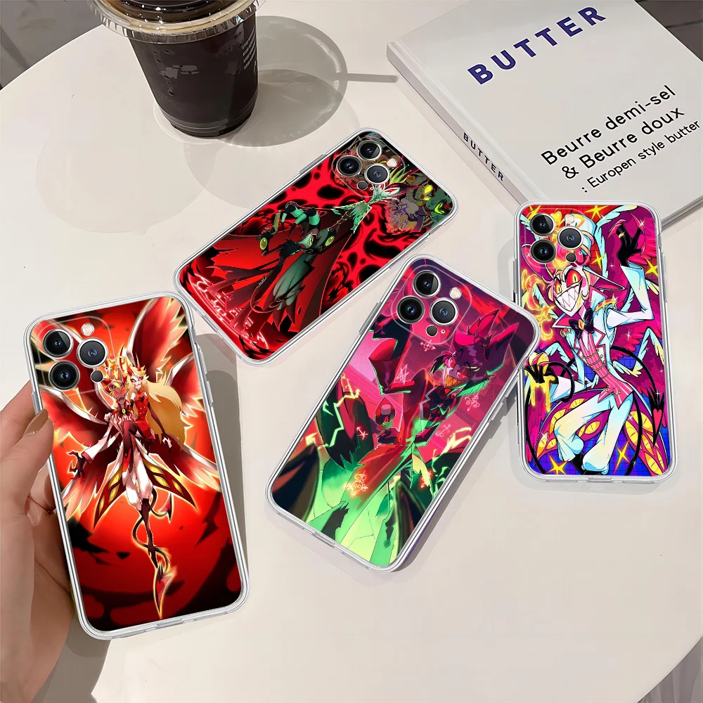 Anime H-Helluva B-Boss Phone Case Silicone Soft For Iphone 16 15 14 13 12 11 Pro Mini XS MAX Plus X Cover