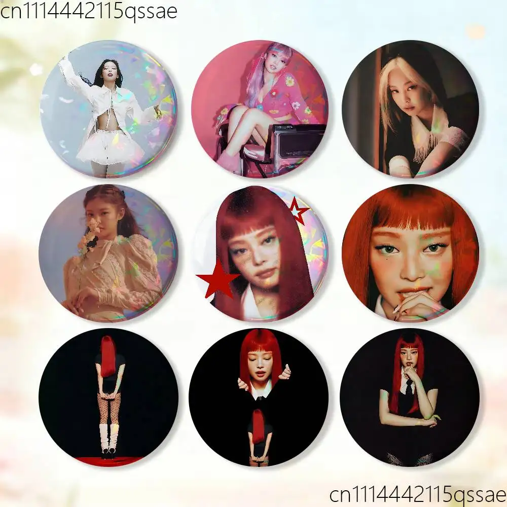Fallen J-JENNIE Angel Cartoon Enamel Pins Anime Game Character Brooches for Backpack Accessories Snap-in Badges