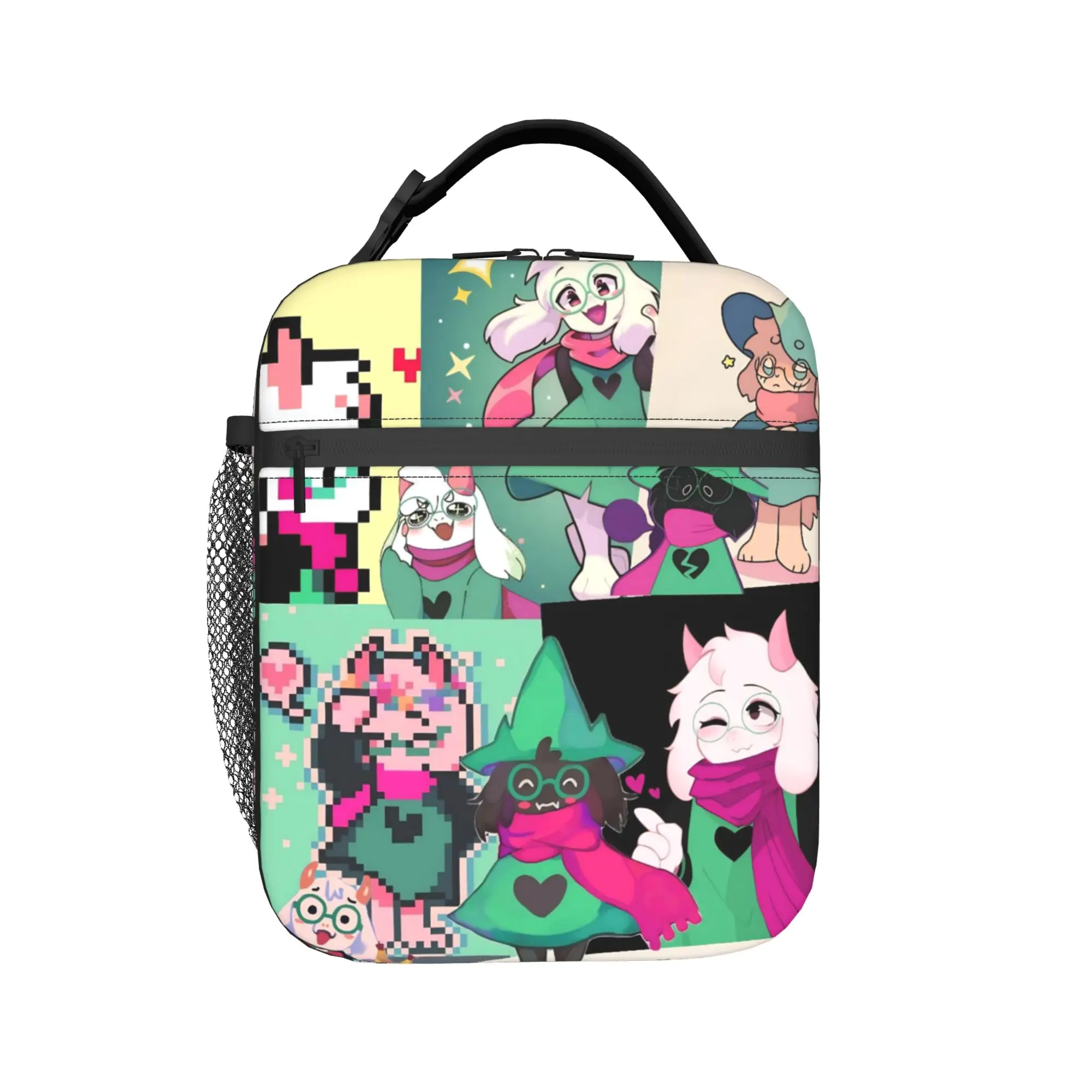 Ralsei Game Deltarunes Insulated Lunch Bags Portable  Meal Container Cooler Bag Lunch Box Tote College  Outdoor Men Women