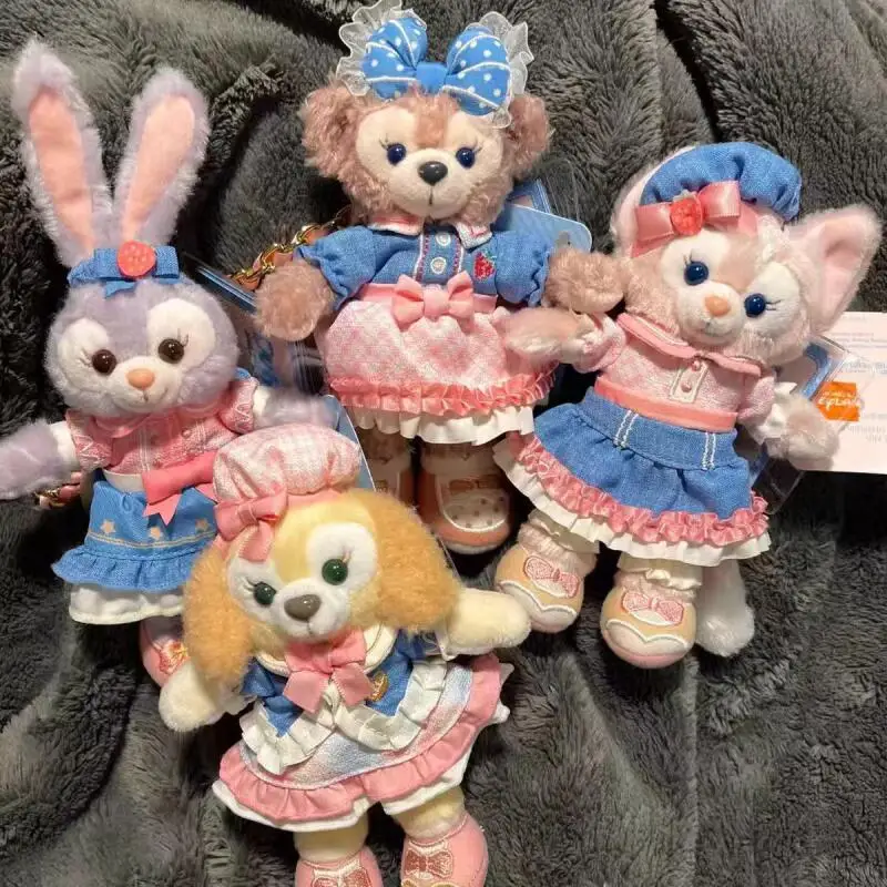 

Disney Hkdl Duffy and Friends Sweet Springtime Explorations Series Duffy Linabell Plush Keychain Commuter Bag Decoration 1:1Copy