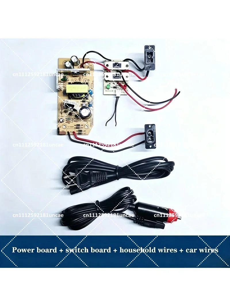12V 5A Car Refrigerator Power Board Module for Assembling Mini Electronic Refrigerators, 60W Support