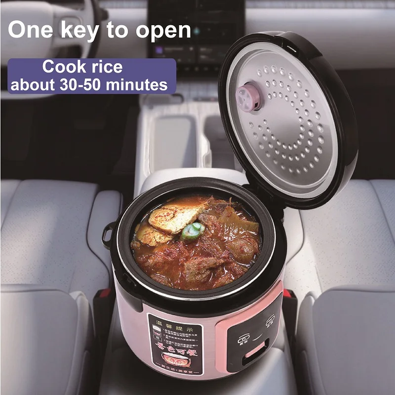 24V Truck Rice Cooker Multi-function Non-stick Electric Cooking Pot  Portable Car Use Food Heater 2L/3L With Cigarette Lighter