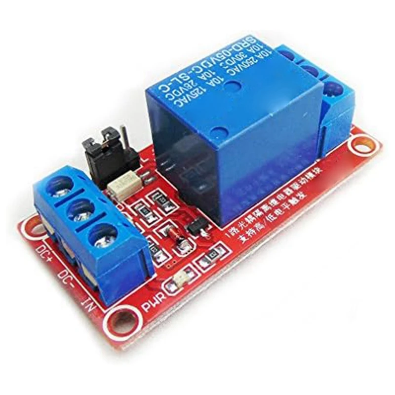 2 Piece 5V One Channel Relay Module With Optocoupler Isolation Support High Low Level Trigger