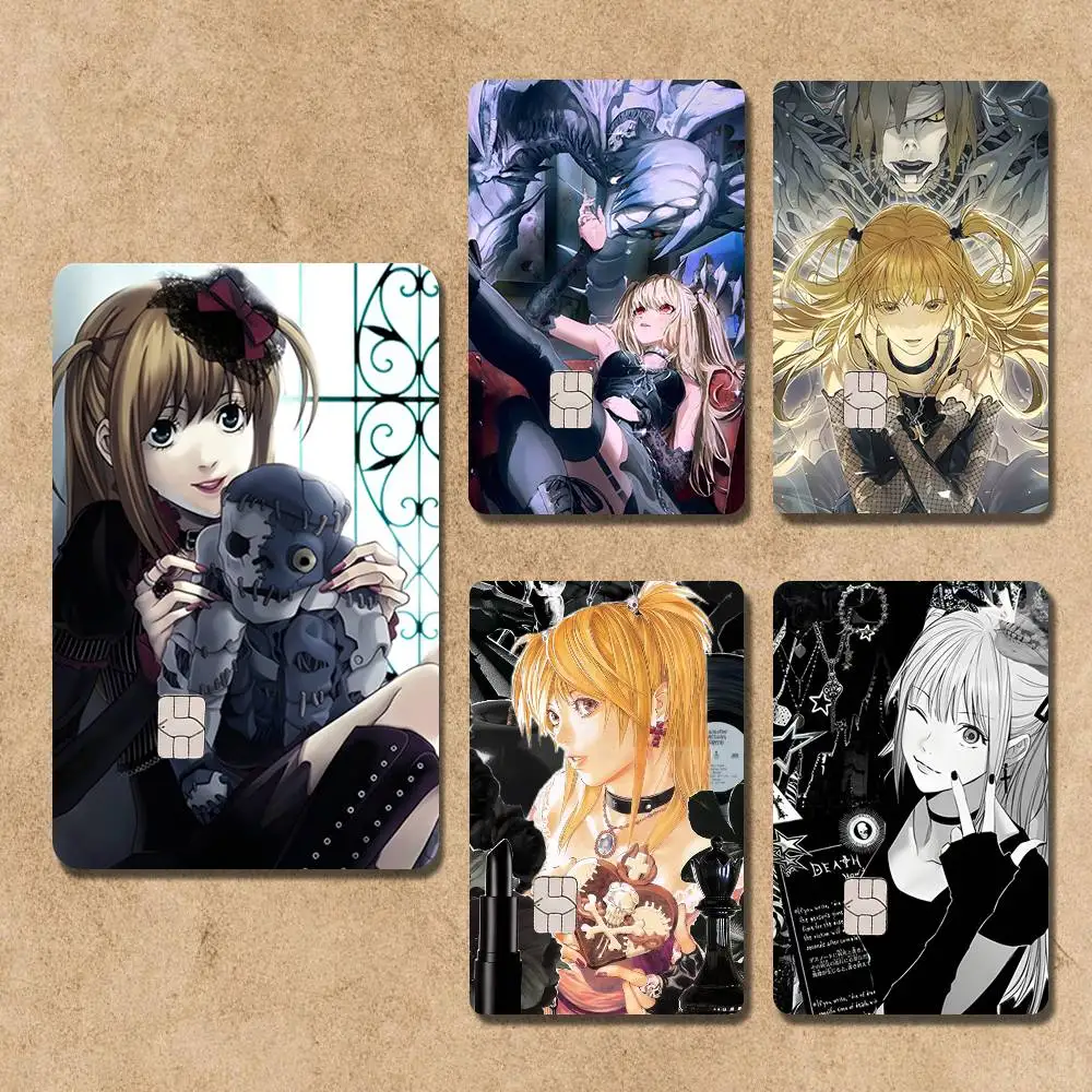 

Misa D-Death N-Note Card Stickers Credit Visa Debit Bank Charge Card Bus Metro Waterproof Sticker Decal Decoration