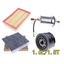 4pcs/set Filter set for CHANGAN CX70/CX70T 1.6L/1.5T air + cabin + oil filter+fuel filter