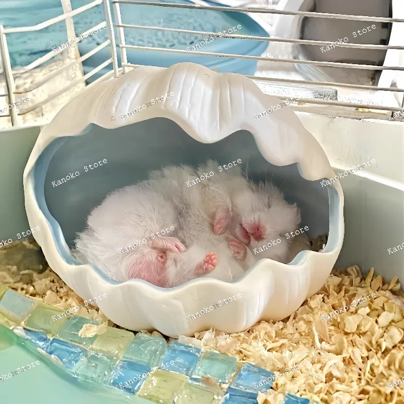 

Укрытие для хомяка, универсальное всесезонное керамическое гнездо с золотым медведем, гнездо для хомяка, гнездо для сна, цветочная ветка, мышь, маленькая