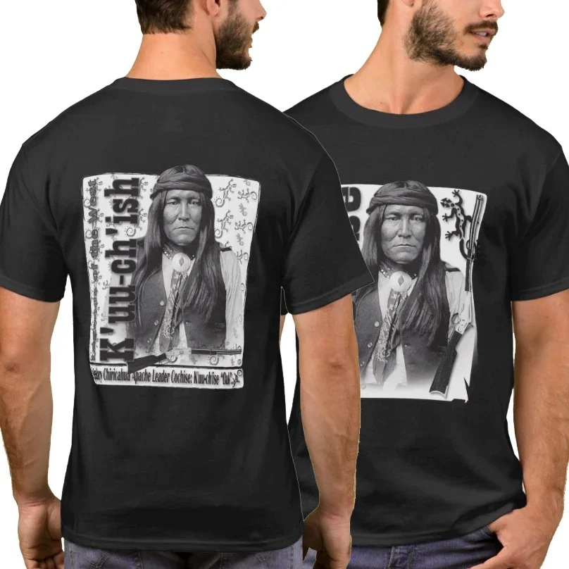 كوتشيش "بلوط" كوتشيز. Chiricahua أباتشي الهندي رئيس تي شيرت قصير الأكمام عادية 100% القطن س الرقبة قميص رجالي حجم S-3XL #1