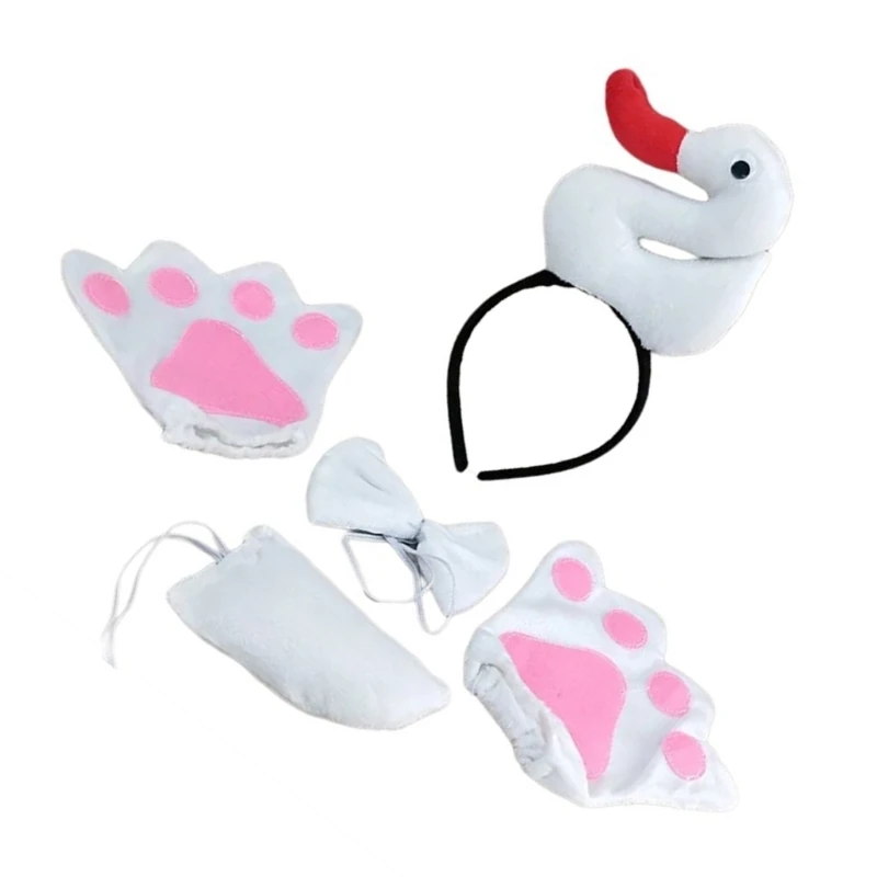 Duck Geese Duck Hairband and Tail Cartoon Animal Collar Stage